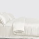 Buy Ivory 3 PCS 22 Momme Mulberry Silk Duvet Cover Set