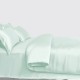 Buy Light Cyan 3 PCS 22 Momme Mulberry Silk Duvet Cover Set Buy Light Cyan 3 PCS 22 Momme Mulberry Silk Duvet Cover Set