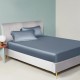 Buy Misty Blue 22 Momme Mulberry Silk Fitted Sheet Buy Misty Blue 22 Momme Mulberry Silk Fitted Sheet