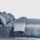 Buy Misty Blue 3 PCS 22 Momme Mulberry Silk Duvet Cover Set Buy Misty Blue 3 PCS 22 Momme Mulberry Silk Duvet Cover Set