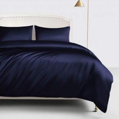 Buy Navy 22 Momme Mulberry Silk Duvet Cover