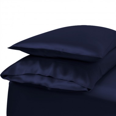 Buy Navy Envelope 22 Momme Mulberry Silk Pillowcase