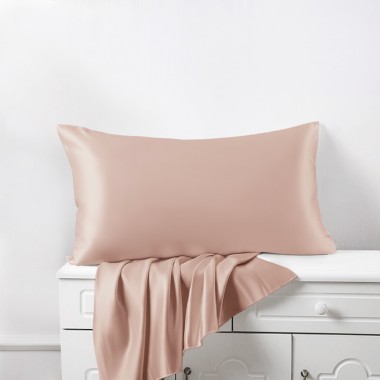Buy Pearl Pink 22 Momme Mulberry Silk Pillowcase with Hidden Zipper