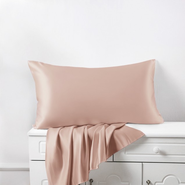 Buy Pearl Pink 22 Momme Mulberry Silk Pillowcase with Hidden Zipper Buy Pearl Pink 22 Momme Mulberry Silk Pillowcase with Hidden Zipper