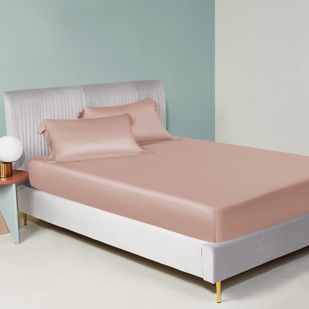 Buy Pearl Pink 22 Momme Mulberry Silk Sheet Set Buy Pearl Pink 22 Momme Mulberry Silk Sheet Set