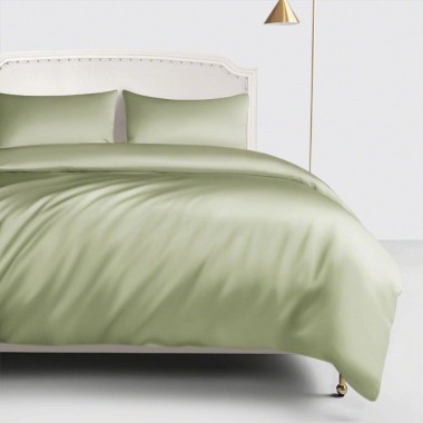 Buy Sage Green 22 Momme Mulberry Silk Duvet Cover