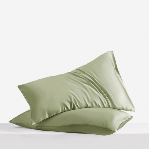 Buy Sage Green Envelope 22 Momme Mulberry Silk Pillowcase Buy Sage Green Envelope 22 Momme Mulberry Silk Pillowcase
