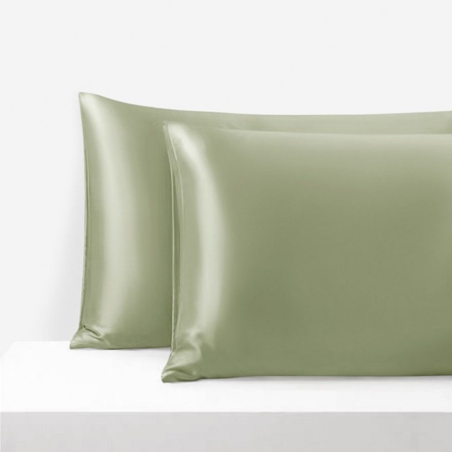 Buy Sage Green Envelope 22 Momme Mulberry Silk Pillowcase Buy Sage Green Envelope 22 Momme Mulberry Silk Pillowcase