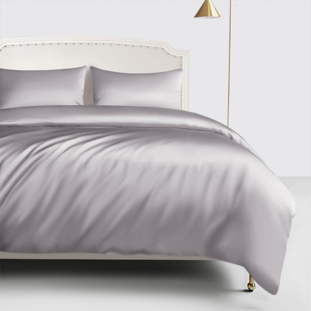 Buy Silver 22 Momme Mulberry Silk Duvet Cover Buy Silver 22 Momme Mulberry Silk Duvet Cover