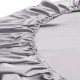 Buy Silver 22 Momme Mulberry Silk Fitted Sheet Buy Silver 22 Momme Mulberry Silk Fitted Sheet