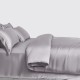 Buy Silver 3 PCS 22 Momme Mulberry Silk Duvet Cover Set Buy Silver 3 PCS 22 Momme Mulberry Silk Duvet Cover Set