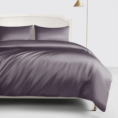 Buy Slate Gray 22 Momme Mulberry Silk Duvet Cover