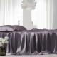 Buy Slate Gray 22 Momme Mulberry Silk Flat Sheet