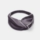 Buy Slate Gray & Ivory Silk Headband Buy Slate Gray & Ivory Silk Headband