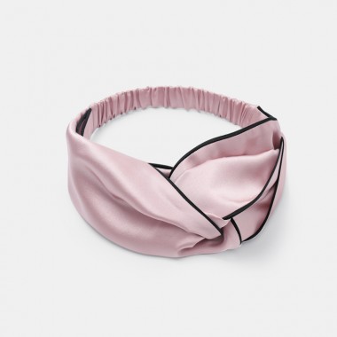 Buy Suede Rose & Black Silk Headband