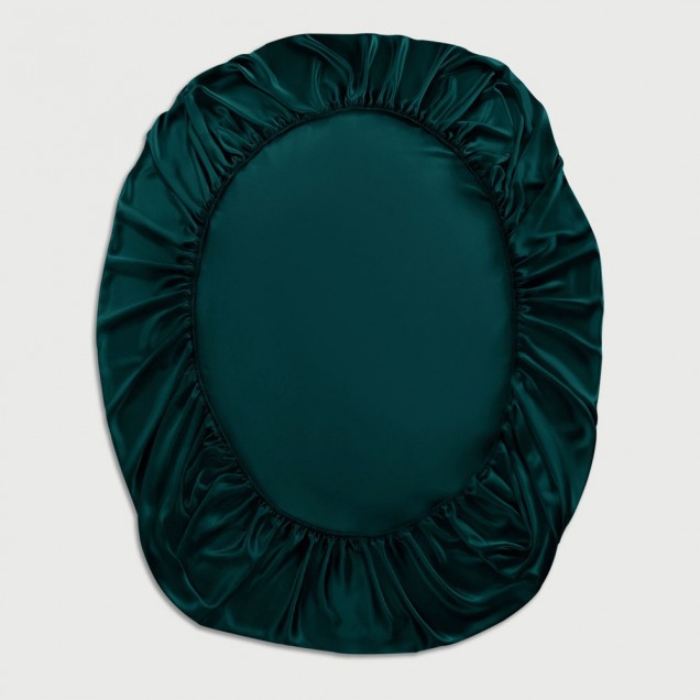 Buy Teal 22 Momme Mulberry Silk Fitted Sheet Buy Teal 22 Momme Mulberry Silk Fitted Sheet