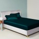 Buy Teal 22 Momme Mulberry Silk Fitted Sheet Buy Teal 22 Momme Mulberry Silk Fitted Sheet