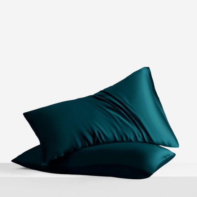 Buy Teal Envelope 22 Momme Mulberry Silk Pillowcase Buy Teal Envelope 22 Momme Mulberry Silk Pillowcase