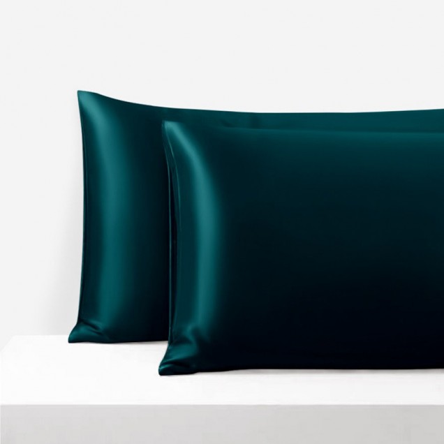Buy Teal Envelope 22 Momme Mulberry Silk Pillowcase Buy Teal Envelope 22 Momme Mulberry Silk Pillowcase