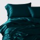 Buy Teal 3 PCS 22 Momme Mulberry Silk Duvet Cover Set