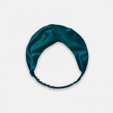 Buy Teal Mulberry Silk Headband