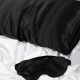 Buy Two Piece Silk Gift Set Black Pillowcase & Eye Mask