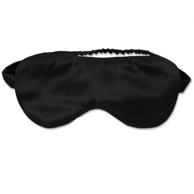 Buy Two Piece Silk Gift Set Black Pillowcase & Eye Mask