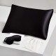 Buy Two Piece Silk Gift Set Black Pillowcase & Eye Mask