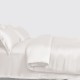 Buy White 3 PCS 22 Momme Mulberry Silk Duvet Cover Set Buy White 3 PCS 22 Momme Mulberry Silk Duvet Cover Set
